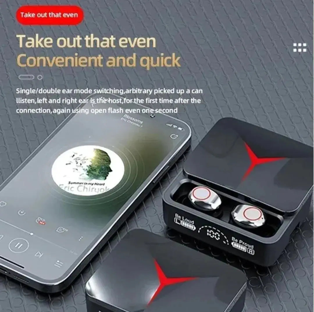 M90 Pro Earbuds Bluetooth 5.3 with Charging Case Gulfluxe