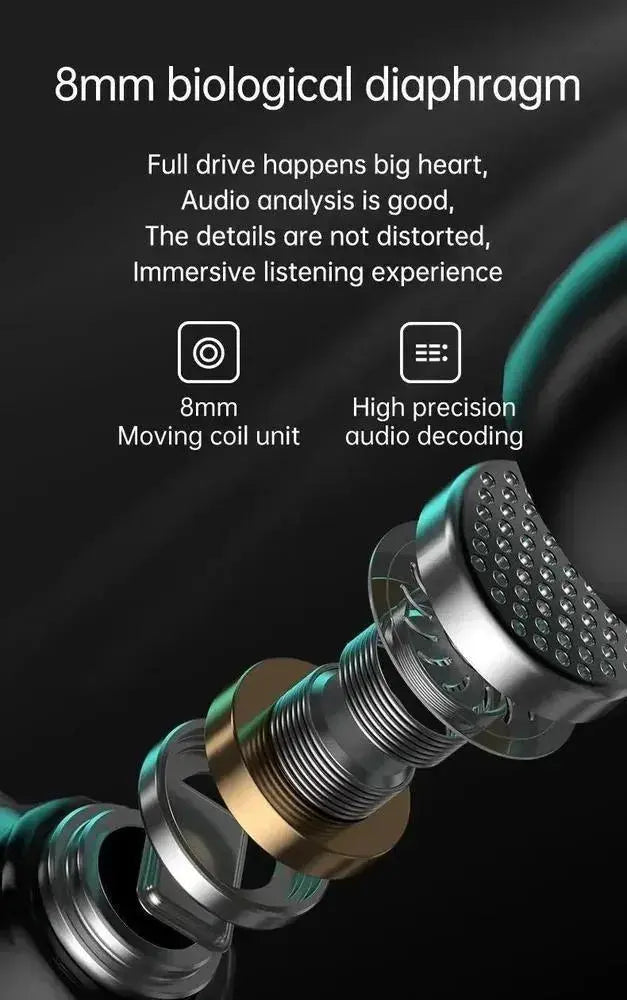 Gaming Earbuds HD Sound Black Blue Bluetooth 5.1 Gulfluxe