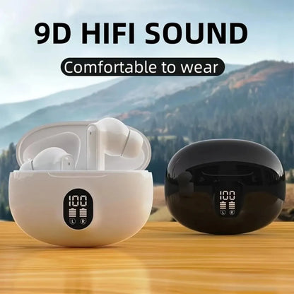 Crystal Clear Wireless Earbuds with Noise Cancellation & 24Hr Case