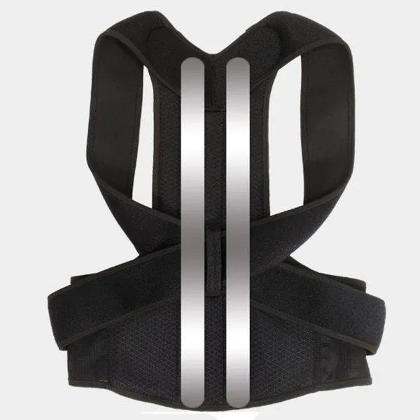 Posture Corrector Belt Black ABS Plastic Office School Use