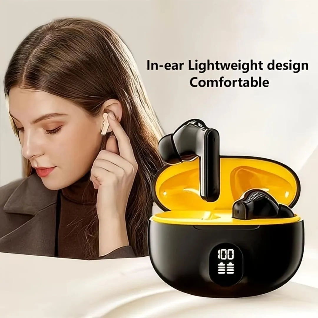 Crystal Clear Wireless Earbuds with Noise Cancellation & 24Hr Case