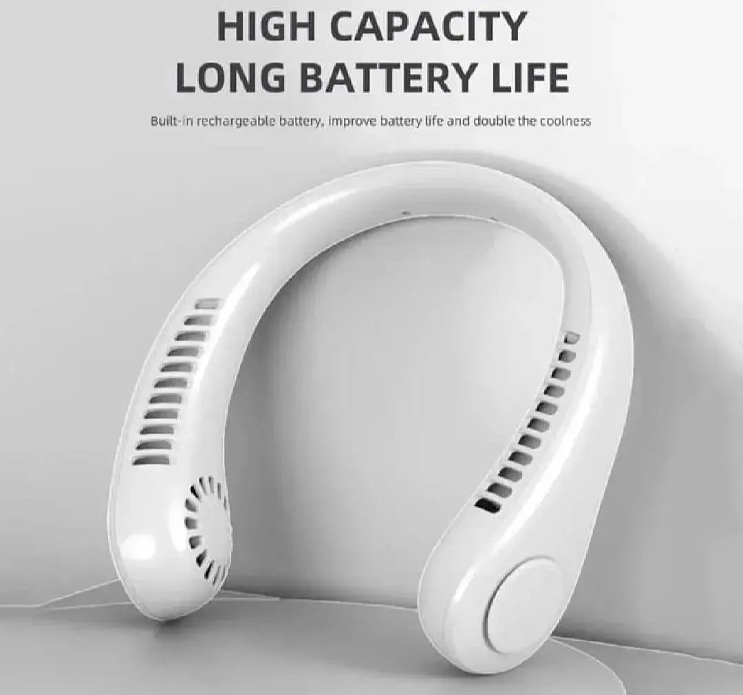 Rechargeable Neck Fan 200mAh Long Battery Life Gulfluxe
