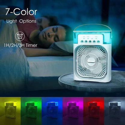 Mini Air Cooler USB Rechargeable White Portable