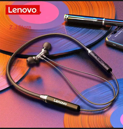 Lenovo Neckband Bluetooth 5.1 Wireless Earbuds Black Gulfluxe