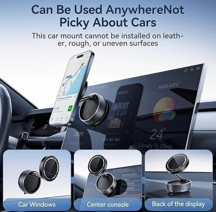 Magnetic Suction Phone Holder Multicolor Lightweight Portable