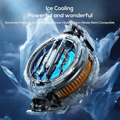Premium Cooling Radiator for Phones - Black ABS Aluminum Gulfluxe