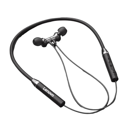 Lenovo Neckband Bluetooth 5.1 Wireless Earbuds Black Gulfluxe