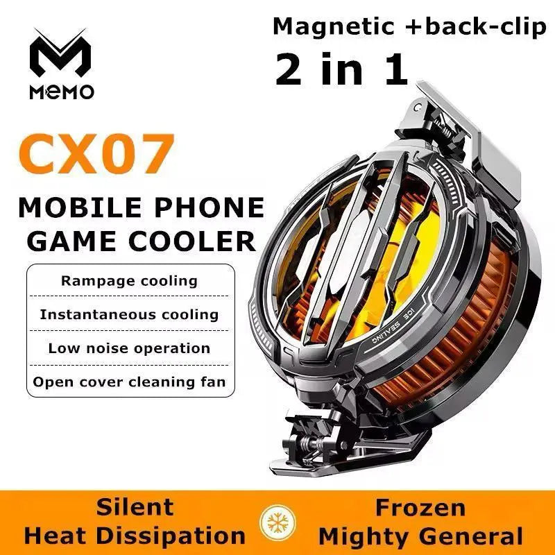 Premium Cooling Radiator for Phones - Black ABS Aluminum Gulfluxe