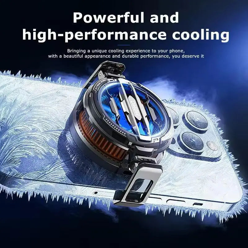 Premium Cooling Radiator for Phones - Black ABS Aluminum Gulfluxe